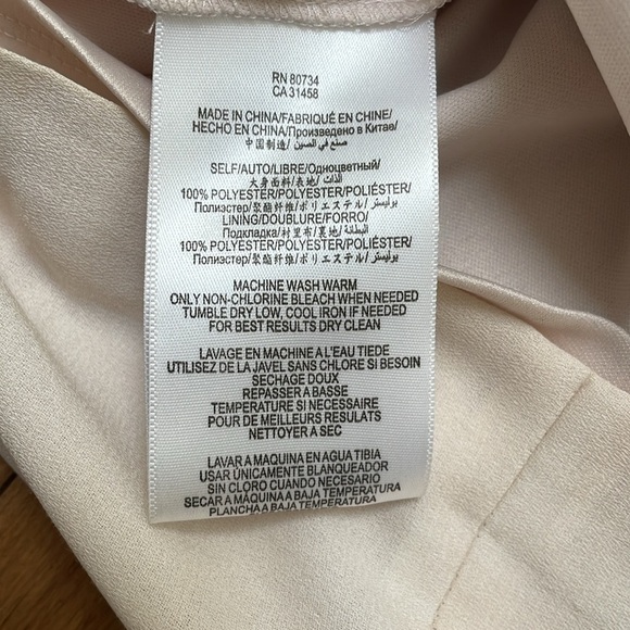 Max & Cleo Sheath Dress US2 Sleeveless abstract Japanese Sundress Aqua Cream - Picture 7 of 11